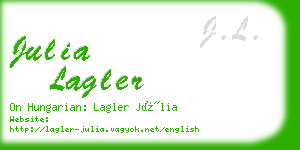 julia lagler business card